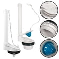 thumbnail image 4 of Toilet Tank Chain Drainage Flush Valves Seal Water Stop Valve Flap Cover, 4 of 4