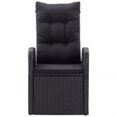 thumbnail image 2 of vidaXL 7 Piece Garden Dining Set with Cushions Black, 2 of 5