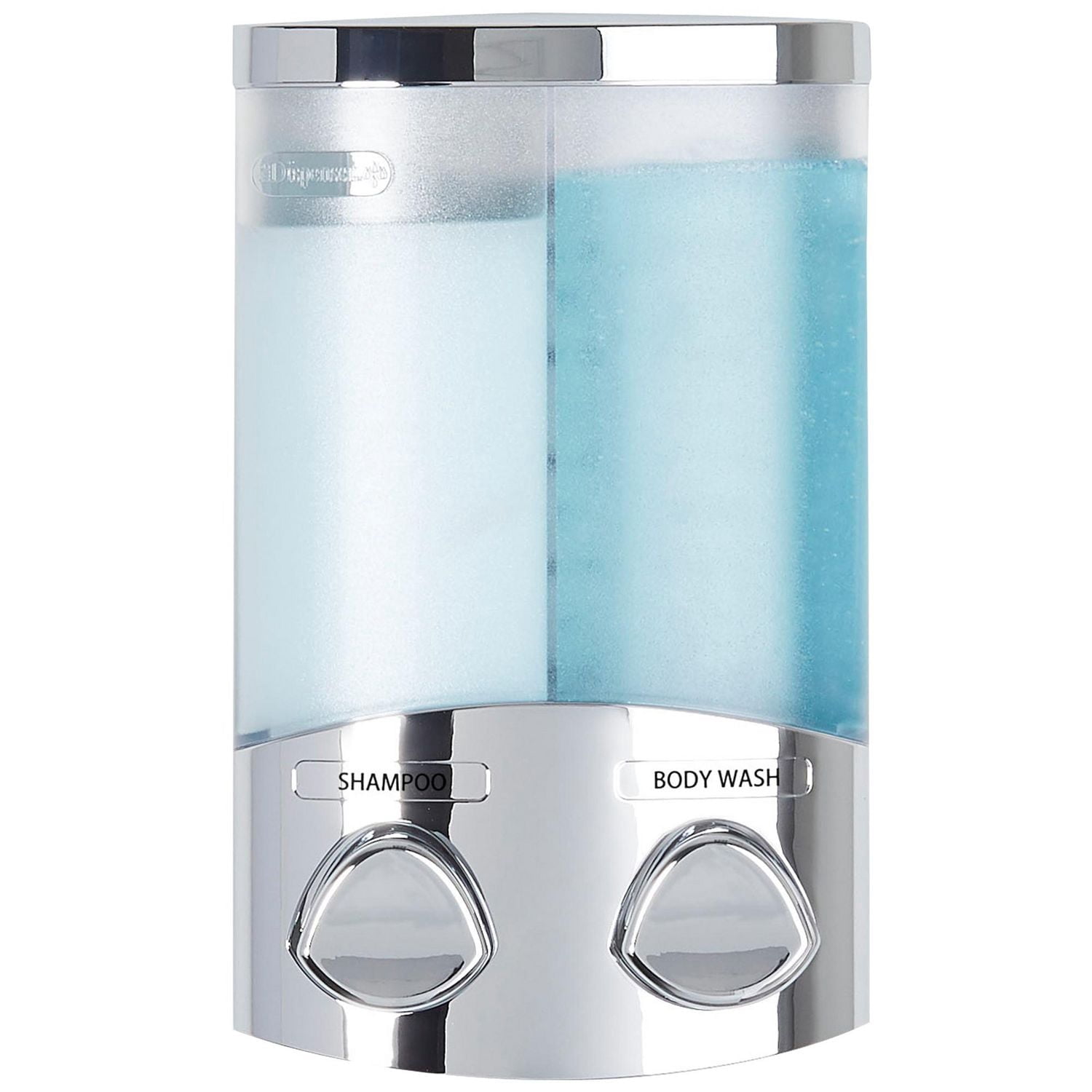 Better Living Products 76244-1 EURO Series DUO 2 Chamber Wall Mount Soap and Shower Dispenser Chrome