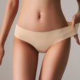 thumbnail image 5 of Women Underwear Brief Non-Trace Ice Silk Breathable Midwaist Solid Color 5PC, 5 of 5