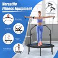 thumbnail image 2 of Costway Trampoline de Mise en Forme Pliable et Ajustable de 40 Pouces avec Bandes de Résistance, Gym à Domicile, 2 of 7