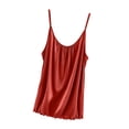 thumbnail image 1 of Cameland Camisoles pour Femmes Amples Sans Manches à Encolure Dégagée Camisoles de Pyjama à Bretelles Spaghetti Plissées Hauts de Nuit, 1 of 2