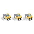 thumbnail image 1 of pitrice Cartoon Push-type Engineering Construction Vehicles Toy Decoration Farm Cars Model Early Educational Boys Children Baby Gift Drilling Machine No.03 3PCS, 1 of 6