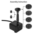 thumbnail image 4 of Solar Fountain Pump, Solar Water Pump Floating Fountain With 6 Nozzles, For Bird Bath, Pond Or Garden Solar Aerator Pump ,Multi-Install Methods, 4 of 7