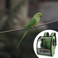 thumbnail image 3 of Portable Bird Backpack Travel Parrot Cage Breathable Retractable Easy Cleaning Green, 3 of 8