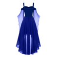 thumbnail image 5 of Robes Style Gothique pour Femmes Grande Taille Mode Robe Midi Corset Manches Longues Évasées Chiffon Fête Élégante, 5 of 5