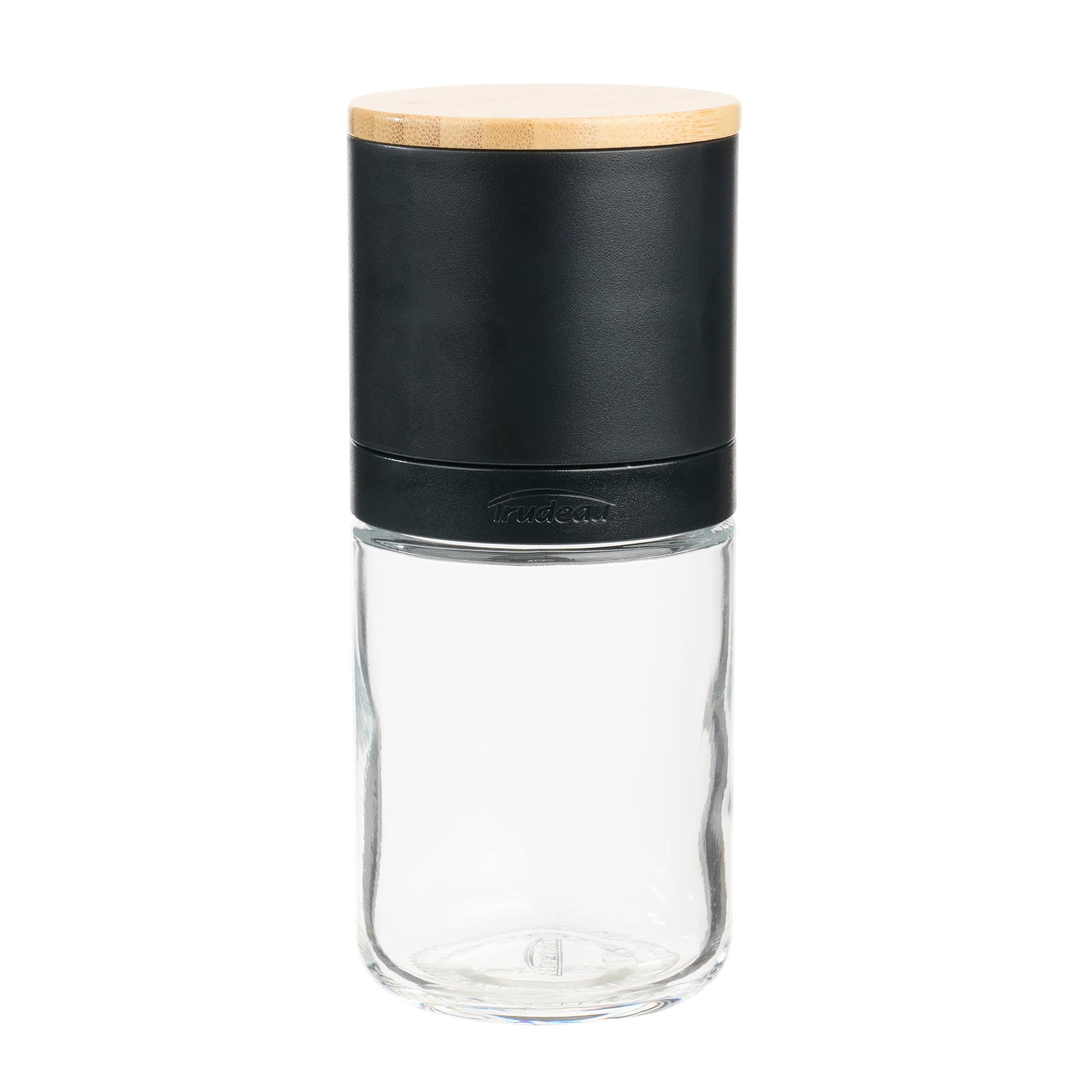 Trudeau STAK Filled Pepper Mill, Pre-filled with 75 g of Pepper, Bamboo Lid