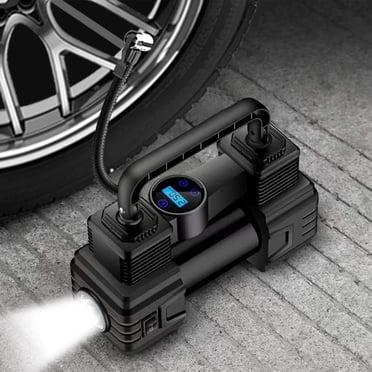 Aqestyerly Portable Tire Inflator Air Compressor for Car Tires,12V Digital Auto Tire Pump with LED Light,Emergency Air Pump for Vehicles HWRETIE