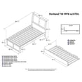 thumbnail image 4 of Leo & Lacey Lit Plateforme Gigogne Urbain Simple en Noyer, 4 of 4