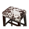 thumbnail image 4 of Tabouret de comptoir Carter imprimé vache marron, 4 of 5