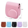 thumbnail image 2 of Portable Instant Camera Case Bag Holder PU Leather with Shoulder Strap Compatible with Fujifilm Fuji Instax Mini 11, 2 of 7