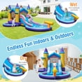thumbnail image 4 of Costway 6 in 1 Kids Inflatable Water Slide Blower with Slide Splash Pool with 735W Blower, 4 of 10