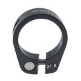 thumbnail image 1 of Quick Release Seatpost Clamp 31.8mm Bike Saddle Clamp - Black, 1 of 8