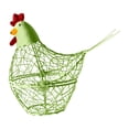 thumbnail image 2 of Iron Kitchen Basket Decoration, Chicken-Shaped Storage Rack for Eggs, Ginger & Garlic, Home Craft Wind Lamp for Kitchen, Dining Room & Party Decor, Green Iron Art, 2 of 9