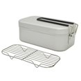thumbnail image 1 of Camping Bento Box Tin Aluminum Alloy Camping Lunch Box with Steaming Rack for  Camping Hiking Backpacking Traveling, 1 of 7