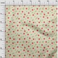 thumbnail image 3 of oneOone Coton Bio Voile Feuilles & Pomme Fruité Tissu 1 Yard 42 Inch Wide, 3 of 4