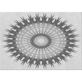 thumbnail image 1 of Ahgly Company Tapis d'Intérieur Rectangulaire Transitionnel Gris Lavable à la Machine, 3 Pieds x 5 Pieds, 1 of 7