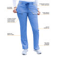 thumbnail image 3 of Adar Pro Heather Sarraus pour Femmes - Pantalon de Sarrau Fuselé Coupe Ajustée, 3 of 7