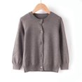 thumbnail image 3 of LIJCC Girls Classic Knit Cardigan Sweaters Crew Neck Button-Down Solid Color Cotton Knit Sweater School Uniforms Cotton Cardigan Button Front Outerwear, 3 of 3