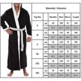 thumbnail image 2 of Men Long Hooded Bathrobe Dressing Gown Soft Nightgown Sleepwear, 2 of 2