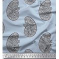 thumbnail image 1 of Soimoi Moss Georgette Fabric Paisley Block Fabric Prints by Yard 42 Inch Wide, 1 of 3