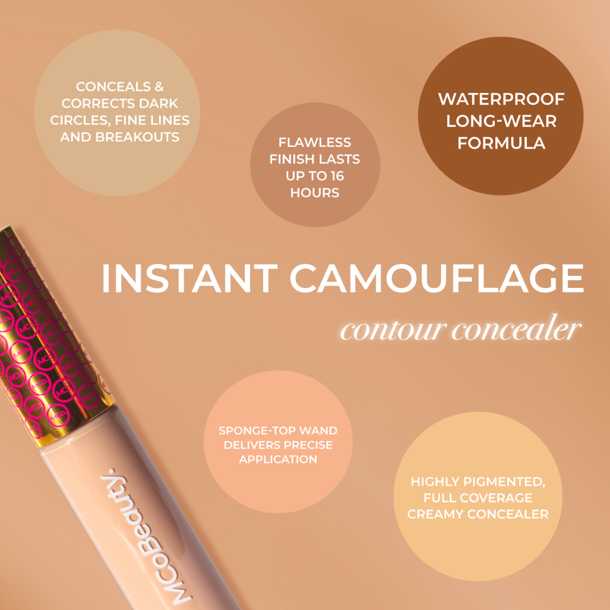 MCoBeauty - Cache-Cernes Instantané Camouflage & Contour