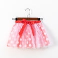 thumbnail image 2 of MIASHUI Tutus pour Tout-Petites et Petites Filles Robe de Danse Ballet à Pois Patchwork avec Épingles à Cheveux, Rouge, 2-4 Ans, 2 of 5