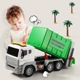thumbnail image 4 of Engineering Model Child Kid Toys New Lights Press Water Spray With Sounds Large Cleaning Garbage Sanitation Truck, 4 of 13