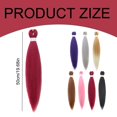 thumbnail image 3 of 20 Pouces Pré-Étiré Cheveux Tressés Violets Styles de Fixation d'Eau Chaude Longueur Moyenne pour Tresses en Boîte (Violet), 3 of 9