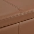 thumbnail image 4 of Bouclair Banc de Rangement en Similicuir Rouille, 4 of 6