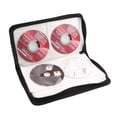 thumbnail image 4 of 80 Disc CD Holder DVD Case Storage Bag Wallet VCD Organizer Z Leather Case O0S5, 4 of 9