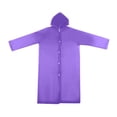 thumbnail image 3 of Imperméables pour Adultes Réutilisables, Ponchos de Pluie en EVA Légers Manteau de Pluie Imperméable Équipement de Pluie pour Hommes et Femmes avec Capuchon et Cordon de Serrage, 3 of 3
