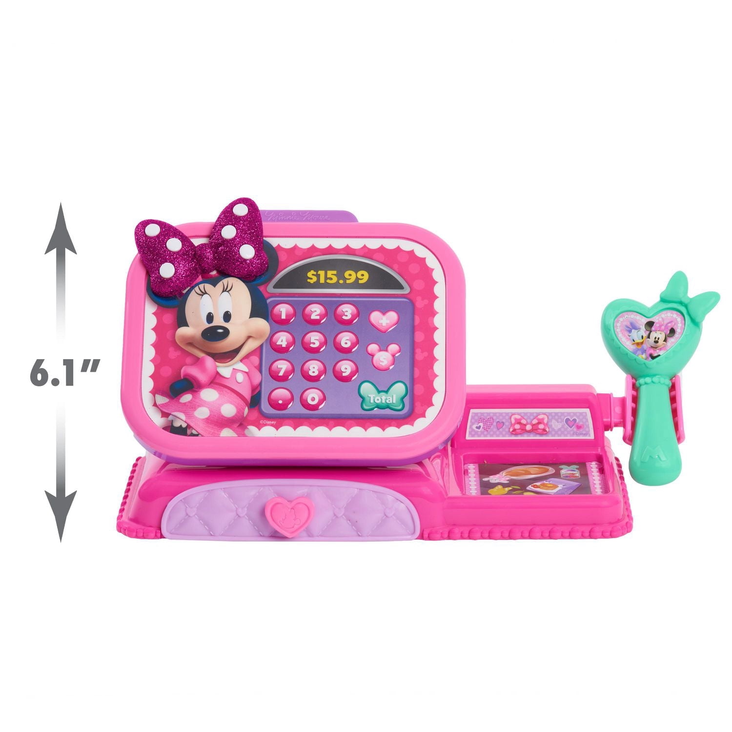 Caisse enregistreuse Minnie Mouse de Disney Junior avec fonctions sonores, jeux d’imitation et déguisements, jouets pour enfants de 3 ans et plus par Just Play