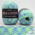thumbnail image 3 of Birdeem Colorful Hand Knitting 50G Knitting Crochet Milk Soft Baby Cotton Wool Yarn, 3 of 10