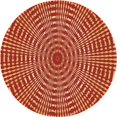 thumbnail image 1 of Ahgly Company Tapis Rond Lavable en Machine Intérieur Transitionnel Orange, 6 Pieds Rond, 1 of 7