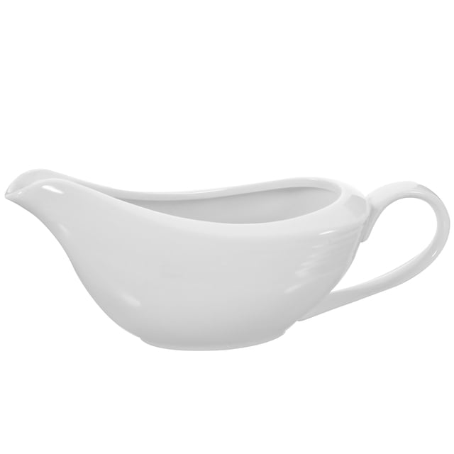 MasteelfCA 1pc Home Ceramic Gravy Boat Saucier Sauce Jug Seasoning Storage Container