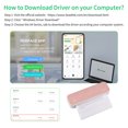 thumbnail image 3 of Riwcyla PeriPage A4 Paper PrinterThermal Transfer Wirless Printer Mobile 210mm Mobile Photo Printer USB Connection with 1 Roll Thermal Paper Support 2''/3''/4'' Paper Width Printing PDF, 3 of 6