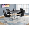 thumbnail image 1 of Monarch Specialties Dining Table, 48" Rectangular, Small, Kitchen, Dining Room, Metal, Laminate, Grey, Chrome, Contemporary, Modern, 1 of 3