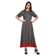 thumbnail image 1 of Moomaya Kurti Longue Imprimée Tenue d'Été Tunique Ligne A pour Femmes, 1 of 5