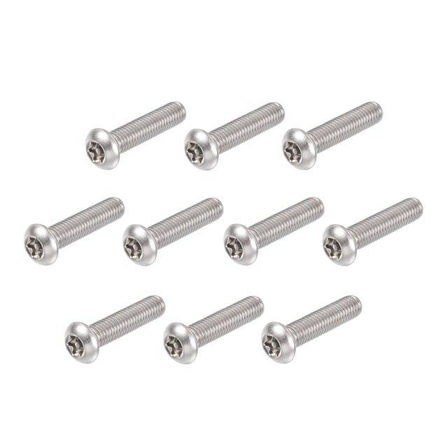 Unique Bargains Vis de Sécurité Torx M8x35mm pour Machine en Acier Inoxydable 304, Lot de 10