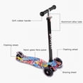 thumbnail image 3 of Trottinette Pliable pour Enfants Trottinette à 3 Roues avec Roues Lumineuses Trottinette à Propulsion pour Tout-Petits 3-8 Ans avec Hauteur Ajustable Trottinette Légère, 3 of 7