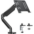 thumbnail image 1 of MOUNTUP Laptop Arm Mount for Desk Holds 3.3-17.6lbs, Single Laptop Computer Desk Mount for 13-17 Inch Notebook Fully Adjustable Laptop Tray Stand with Gas Spring Arm, with Clamp/Grommet Base MU4007, 1 of 5