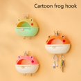 thumbnail image 1 of Waterproof Storage Hook  Punch-free  Cartoon Frog Shape  Multifunctional Anti-slip Storage Hooks  Drawer Design  Great Load Bearing  Wall Storage Box for Household Supplies, 1 of 8