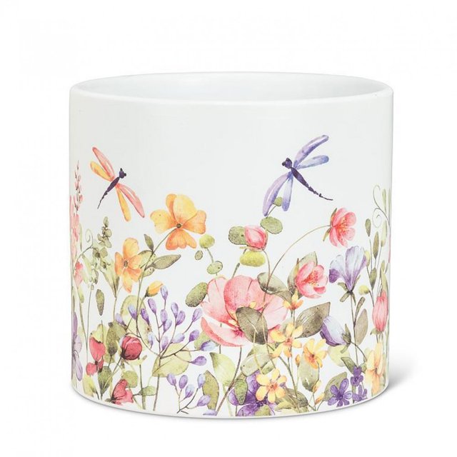 Jardinière Libellules et Fleurs