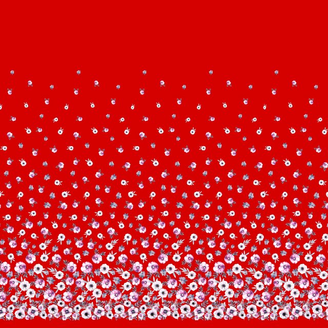 Soimoi Rayon Fabric Leaves & Anemone Flower Panel Print Fabric by Yard 56 Inch Wide