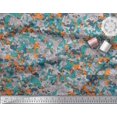 thumbnail image 2 of Soimoi Crepe Silk Fabric Two Tone With Grey Camouflage Print Sewing Fabric Yard 42 Inch Wide, 2 of 3