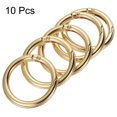 thumbnail image 3 of Unique Bargains Light Gold Zinc Alloy Spring Gate O Ring Snap Clip Buckle 10 Pack, 3 of 5