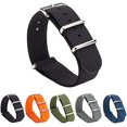 thumbnail image 1 of NATO Strap Premium Ballistic Unisex Nylon Watch Strap 18mm, 1 of 7