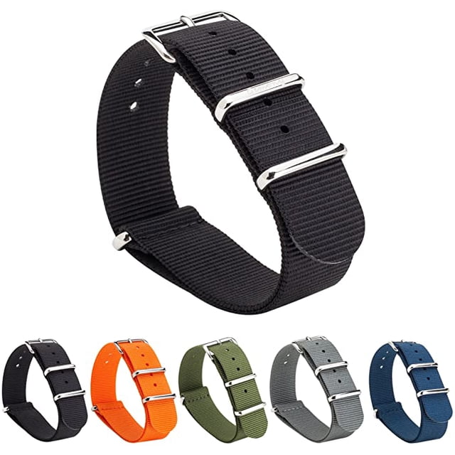 NATO Strap Premium Ballistic Unisex Nylon Watch Strap 18mm