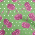 thumbnail image 1 of oneOone Polyester Spandex Pink Fabric Cherry Sewing Craft Projects Fabric Prints By Yard 56 Inch Wide, 1 of 4